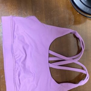 purple lululemon energy bra! never worn and super cute size 4